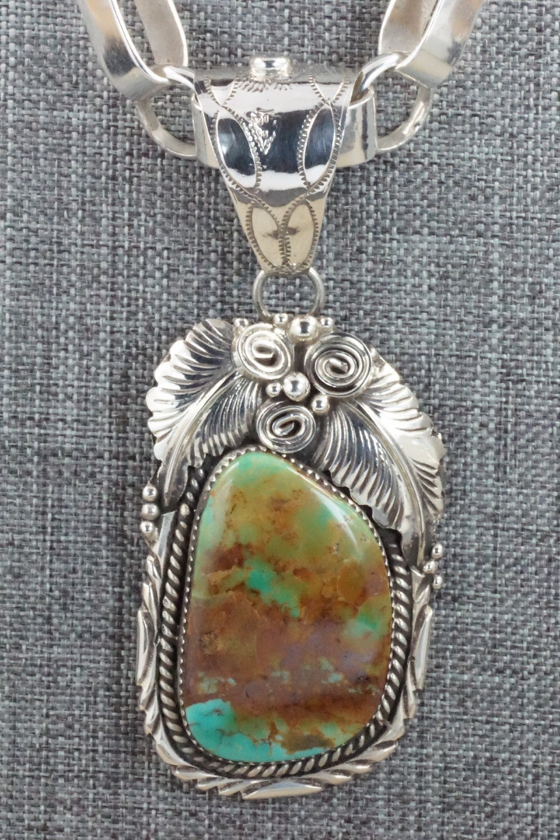 Turquoise & Sterling Silver Necklace - Mike Thomas