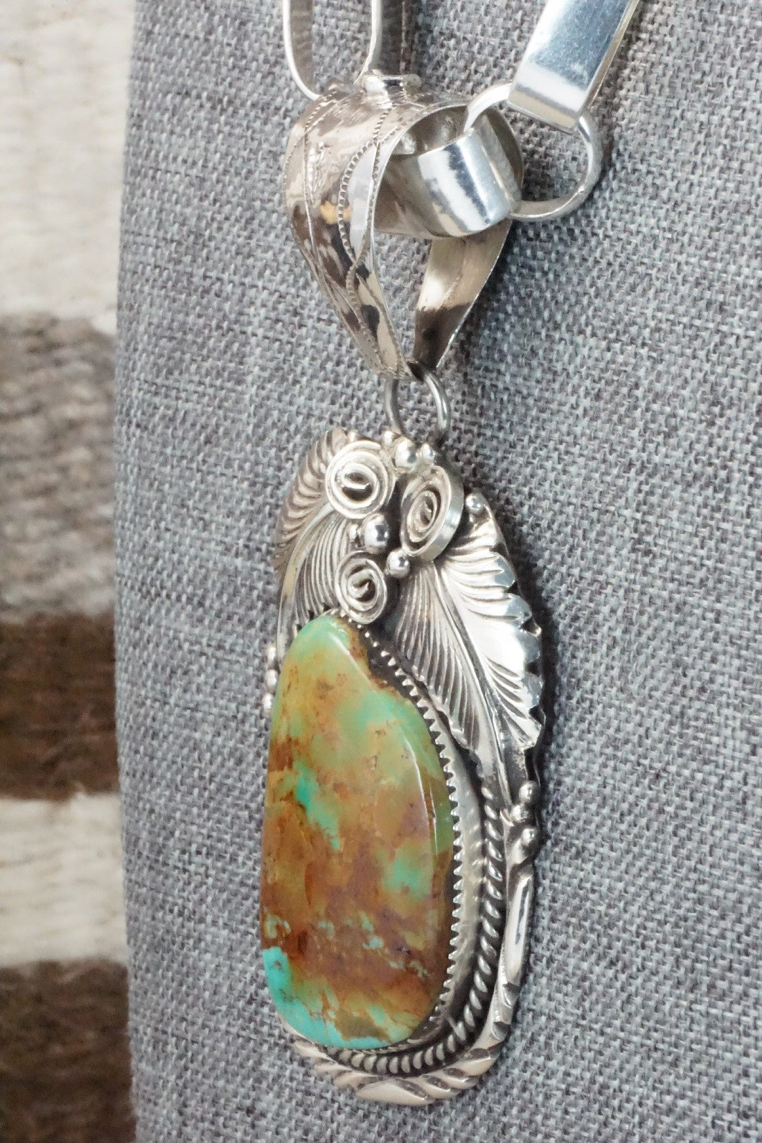 Turquoise & Sterling Silver Necklace - Mike Thomas
