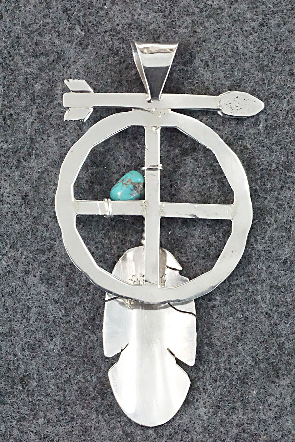 Turquoise & Sterling Silver Pendant - Ben Begay