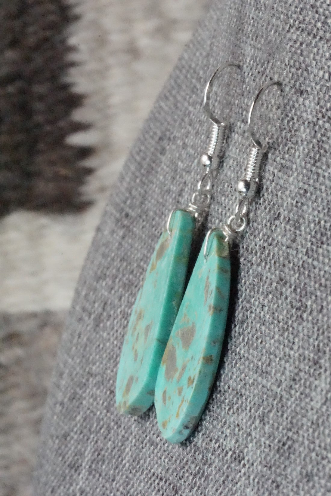 Turquoise & Sterling Silver Earrings - Tammy Nolcot