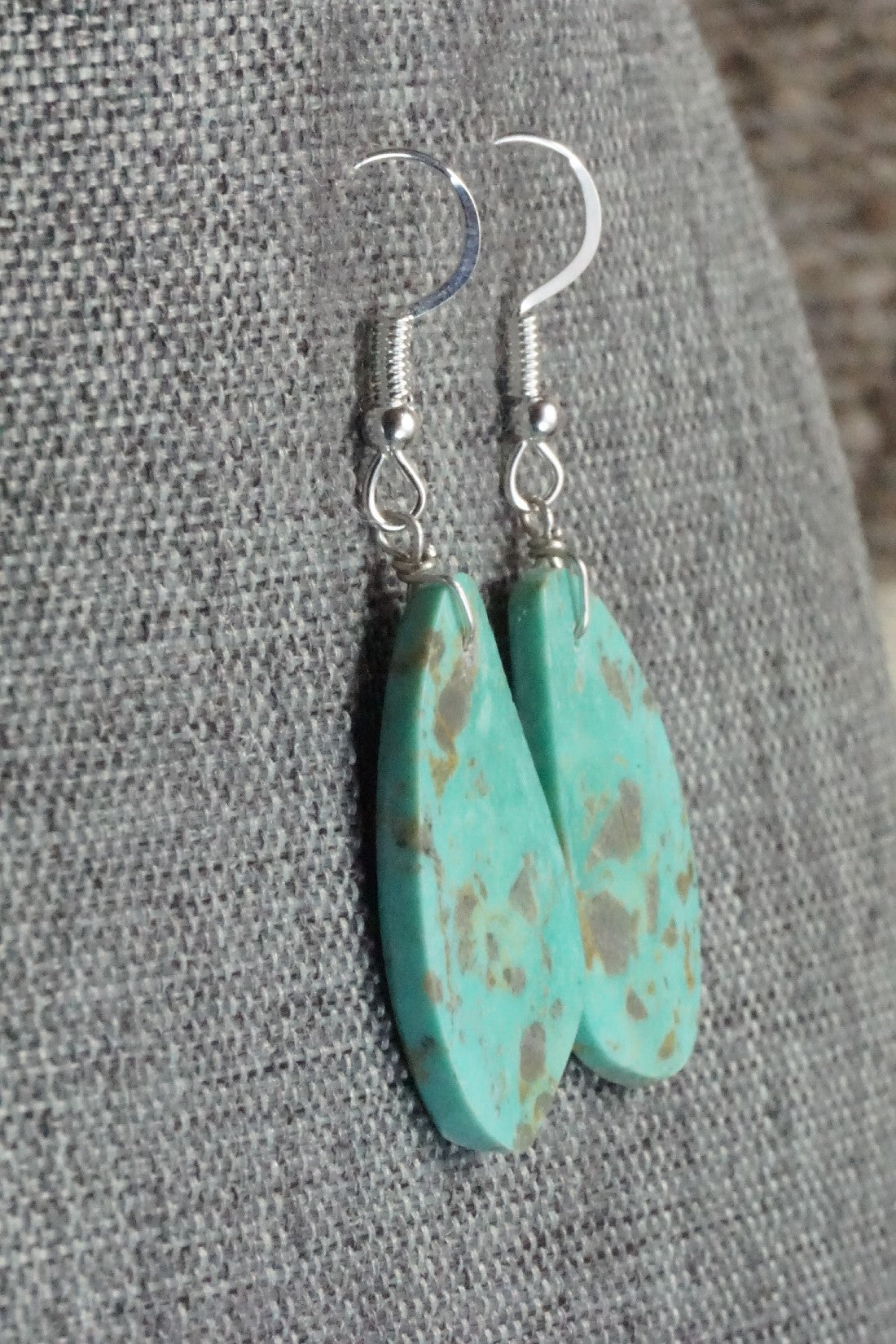 Turquoise & Sterling Silver Earrings - Tammy Nolcot