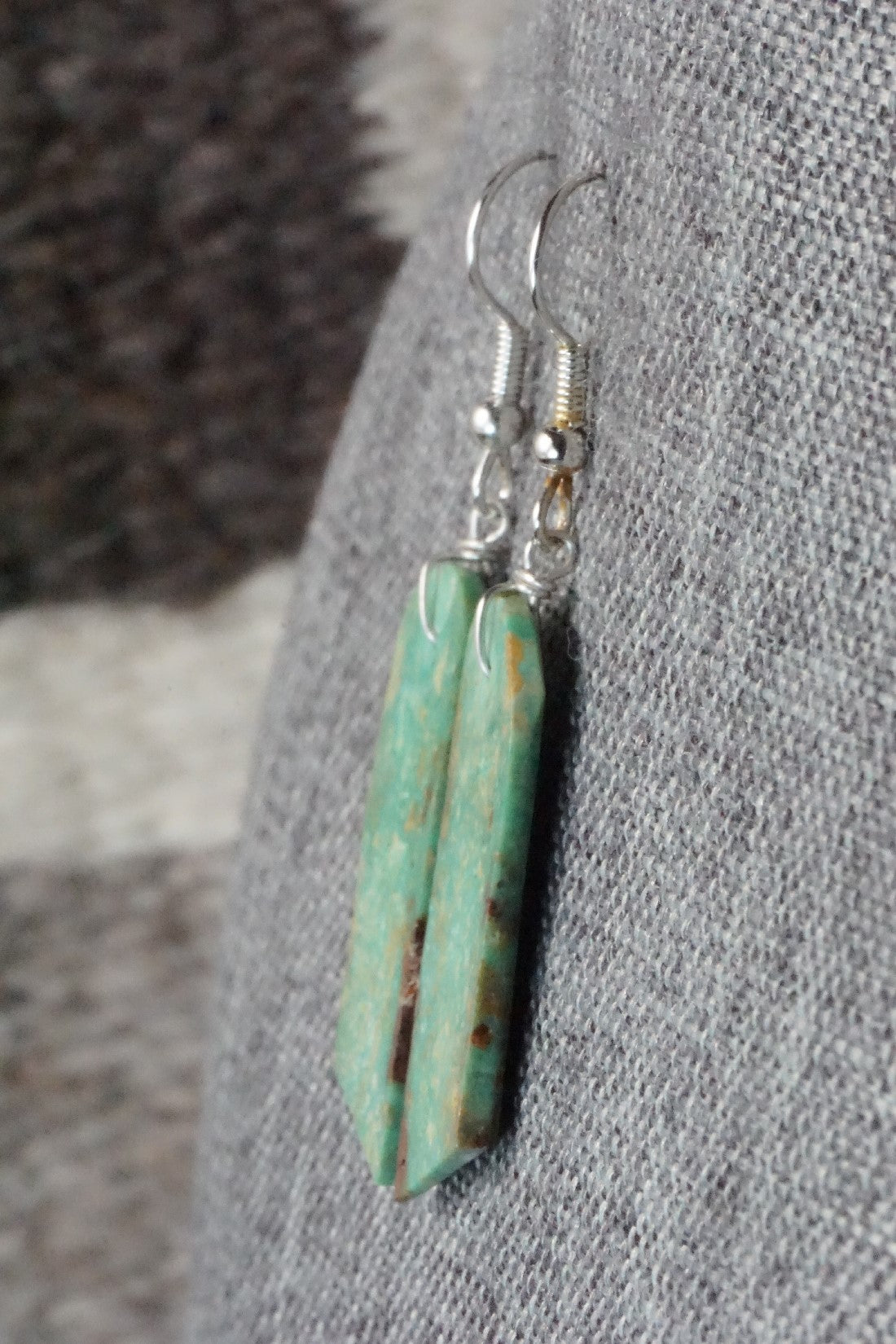 Turquoise & Sterling Silver Earrings - Tammy Nolcot