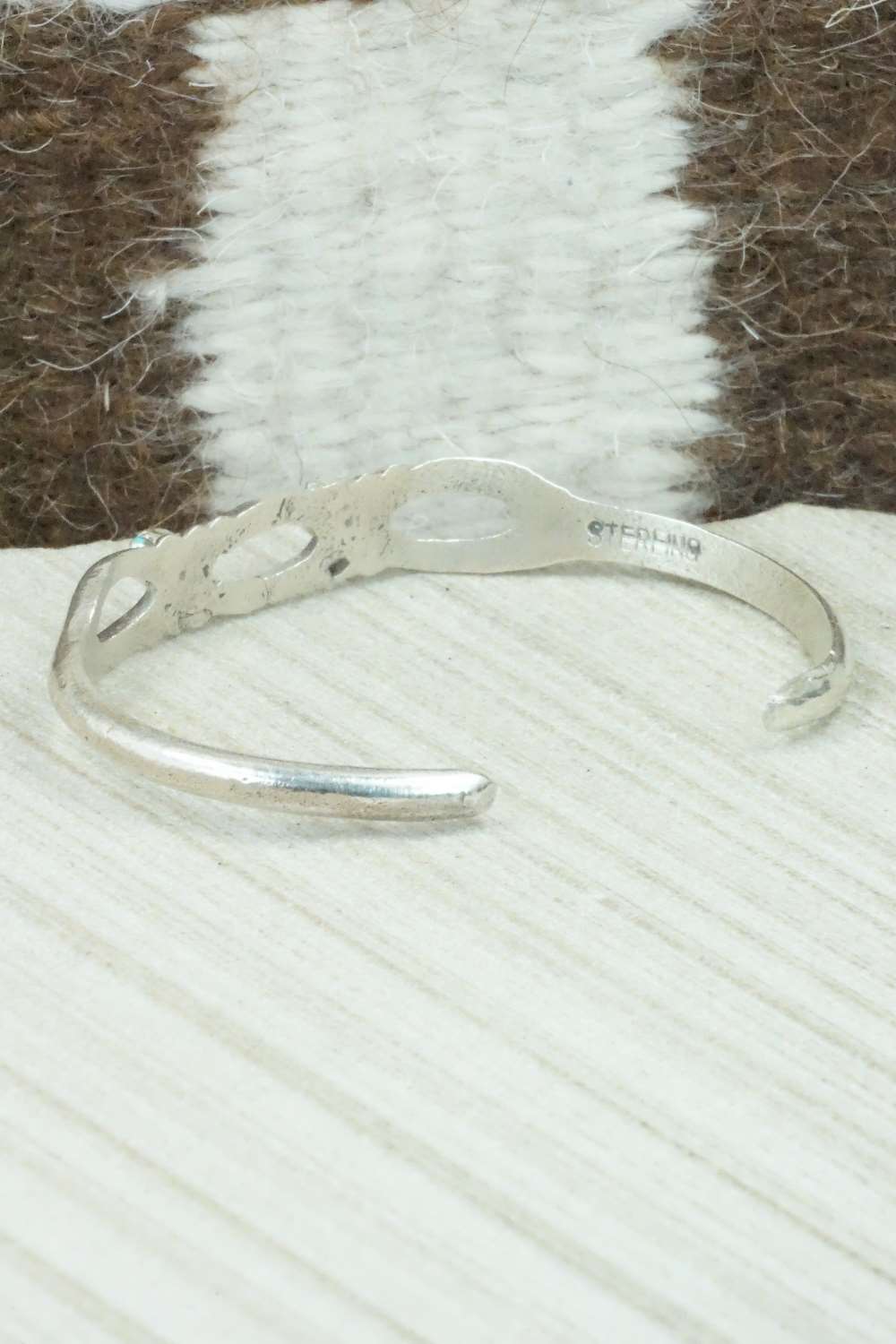 Turquoise & Sterling Silver Bracelet - Navajo