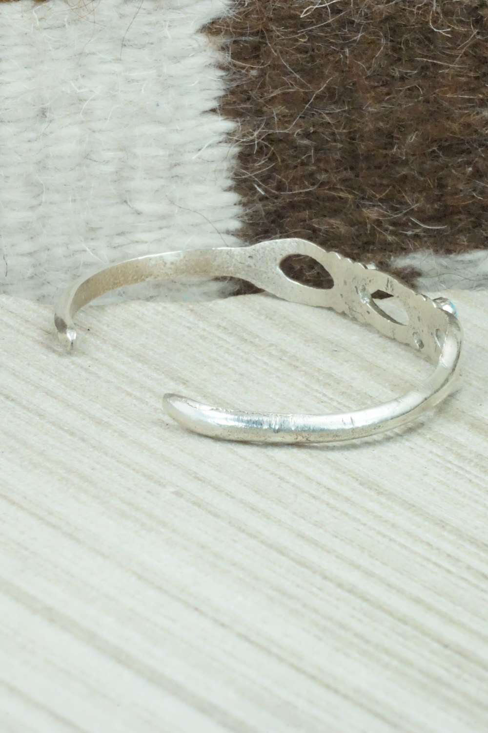 Turquoise & Sterling Silver Bracelet - Navajo
