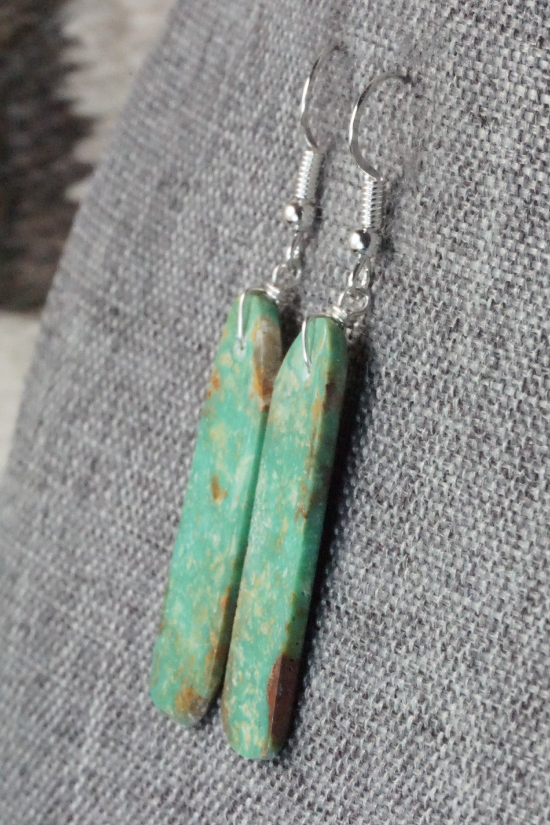 Turquoise & Sterling Silver Earrings - Tammy Nolcot
