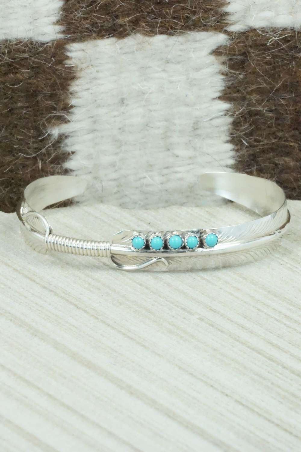 Turquoise and Sterling Silver Bracelet - Chris Charley