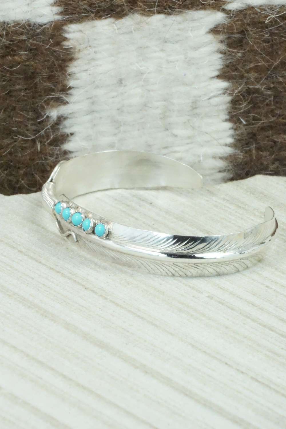 Turquoise and Sterling Silver Bracelet - Chris Charley