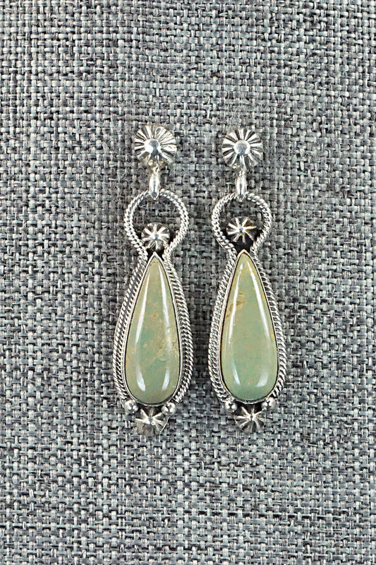 Turquoise & Sterling Silver Earrings - Verley Betone