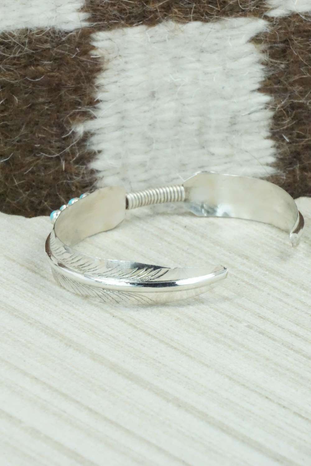 Turquoise and Sterling Silver Bracelet - Chris Charley