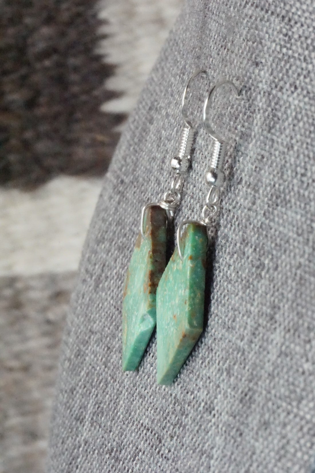 Turquoise & Sterling Silver Earrings - Tammy Nolcot