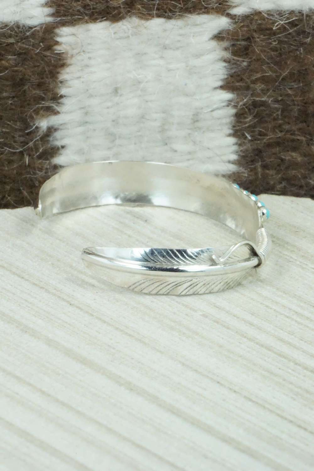 Turquoise and Sterling Silver Bracelet - Chris Charley