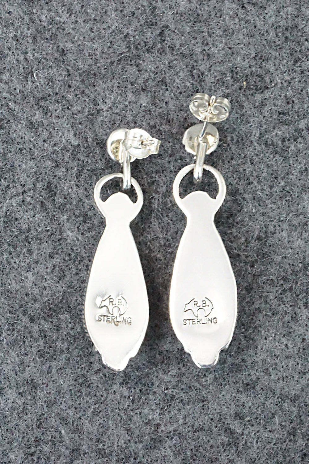 Turquoise & Sterling Silver Earrings - Verley Betone
