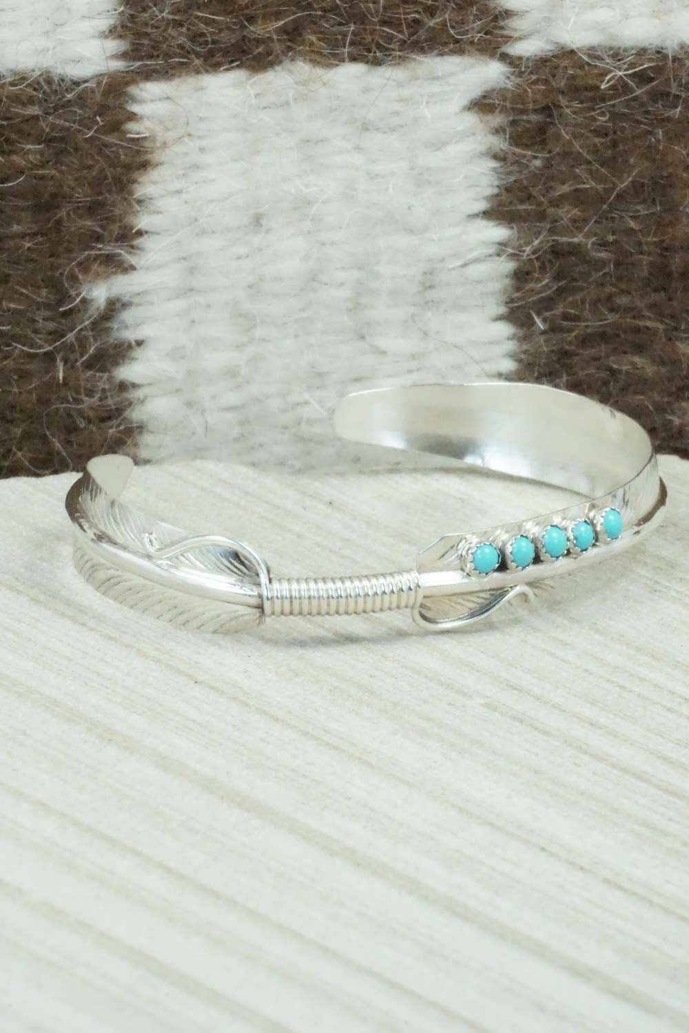 Turquoise and Sterling Silver Bracelet - Chris Charley