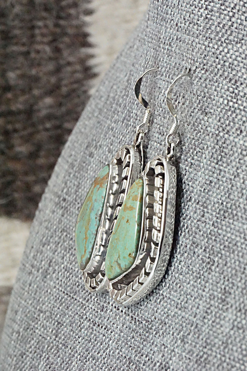 Turquoise & Sterling Silver Earrings - Sharon McCarthy