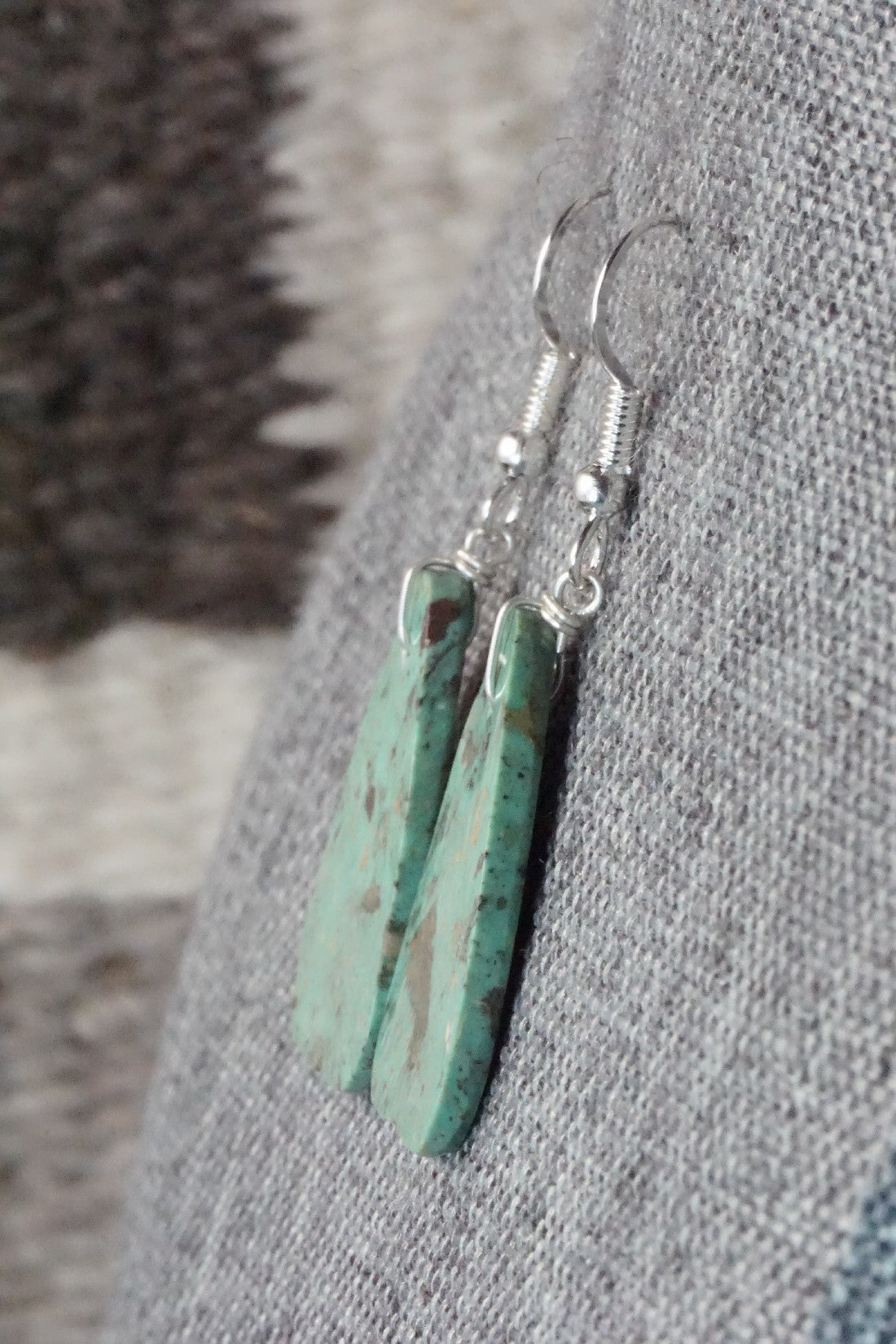 Turquoise & Sterling Silver Earrings - Tammy Nolcot