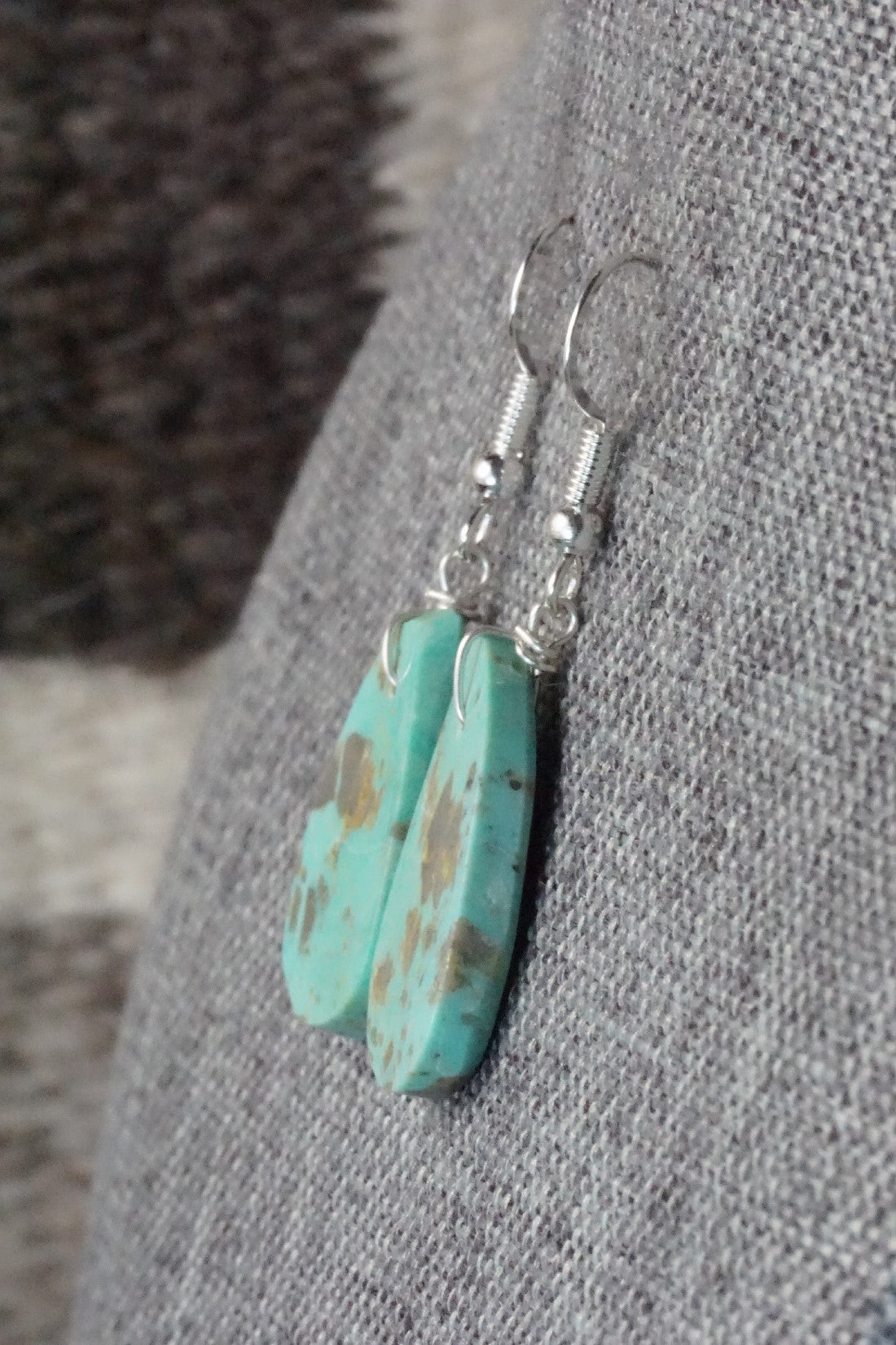 Turquoise & Sterling Silver Earrings - Tammy Nolcot