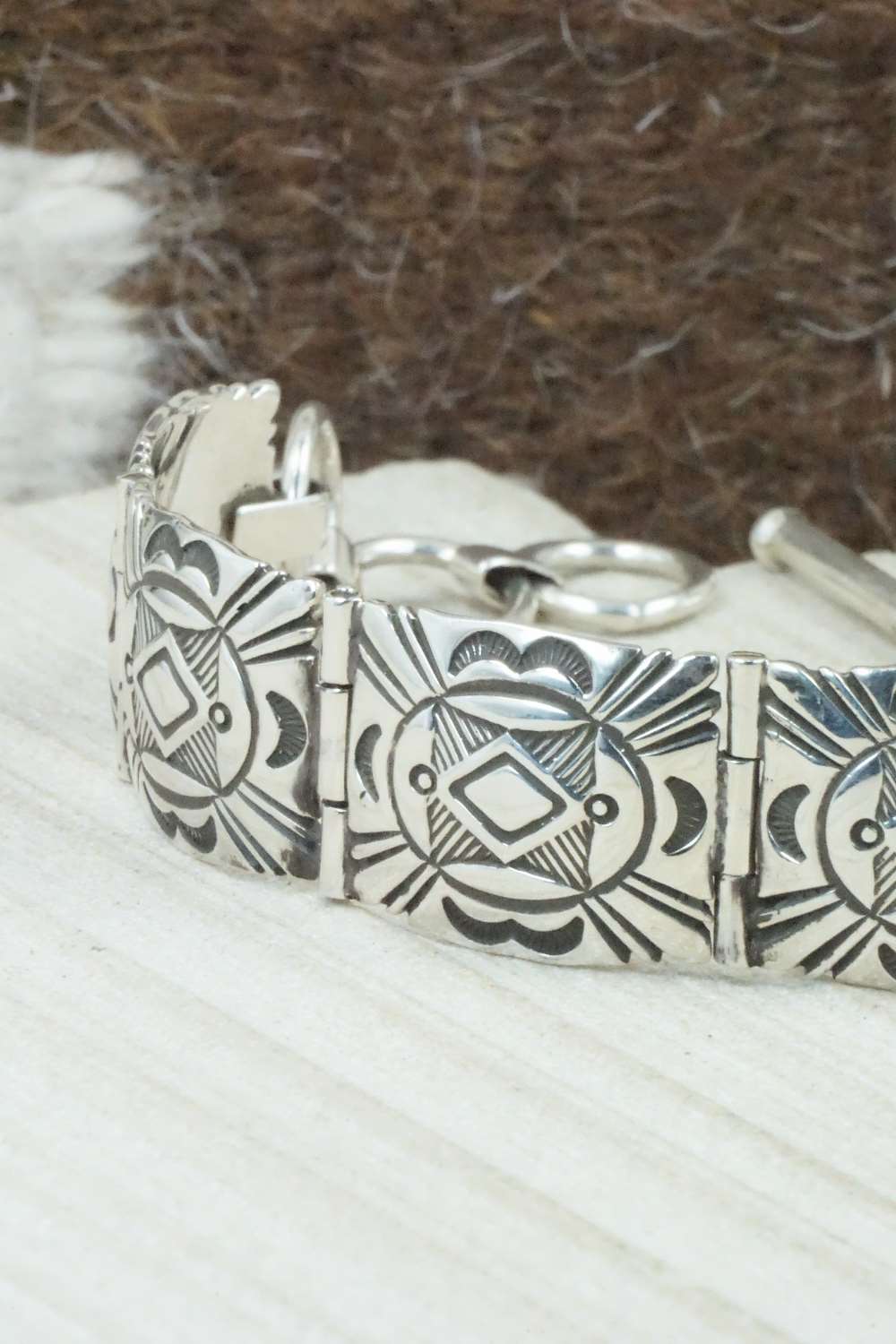 Sterling Silver Link Bracelet - Elgin Tom