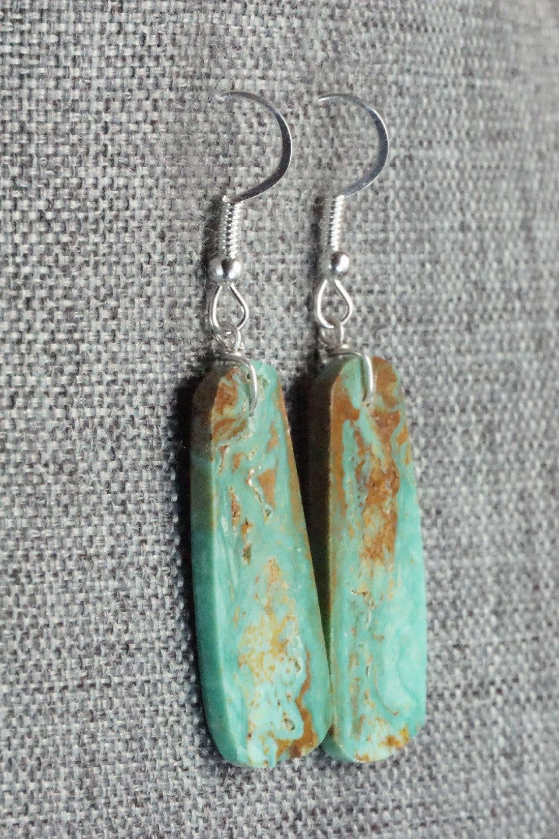 Turquoise & Sterling Silver Earrings - Tammy Nolcot