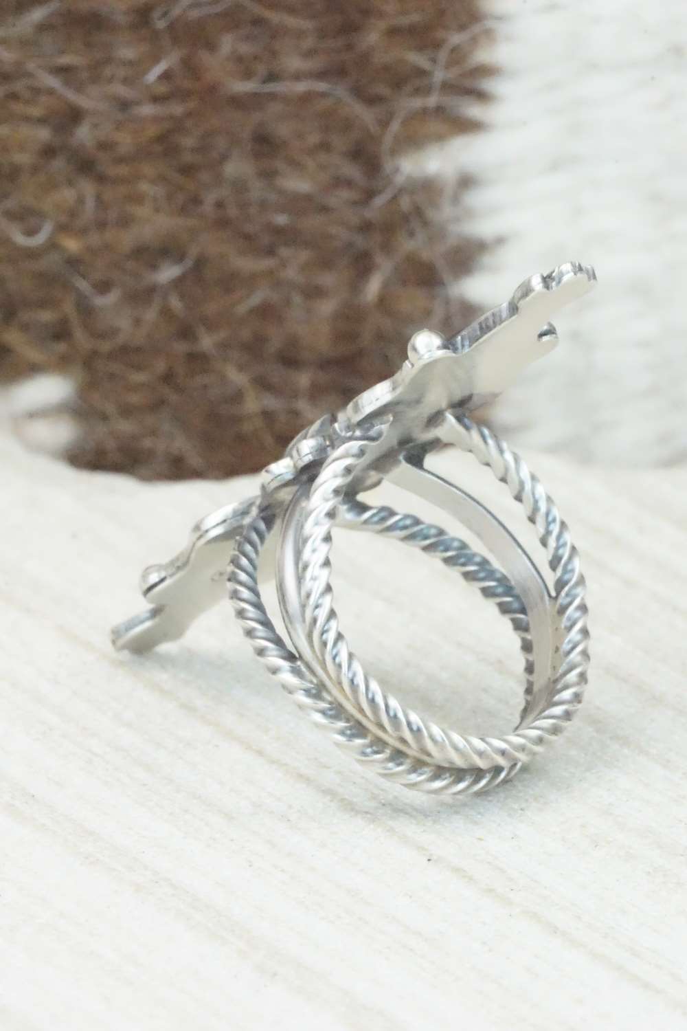 Sterling Silver Ring - Bobby Platero - Size 6.5