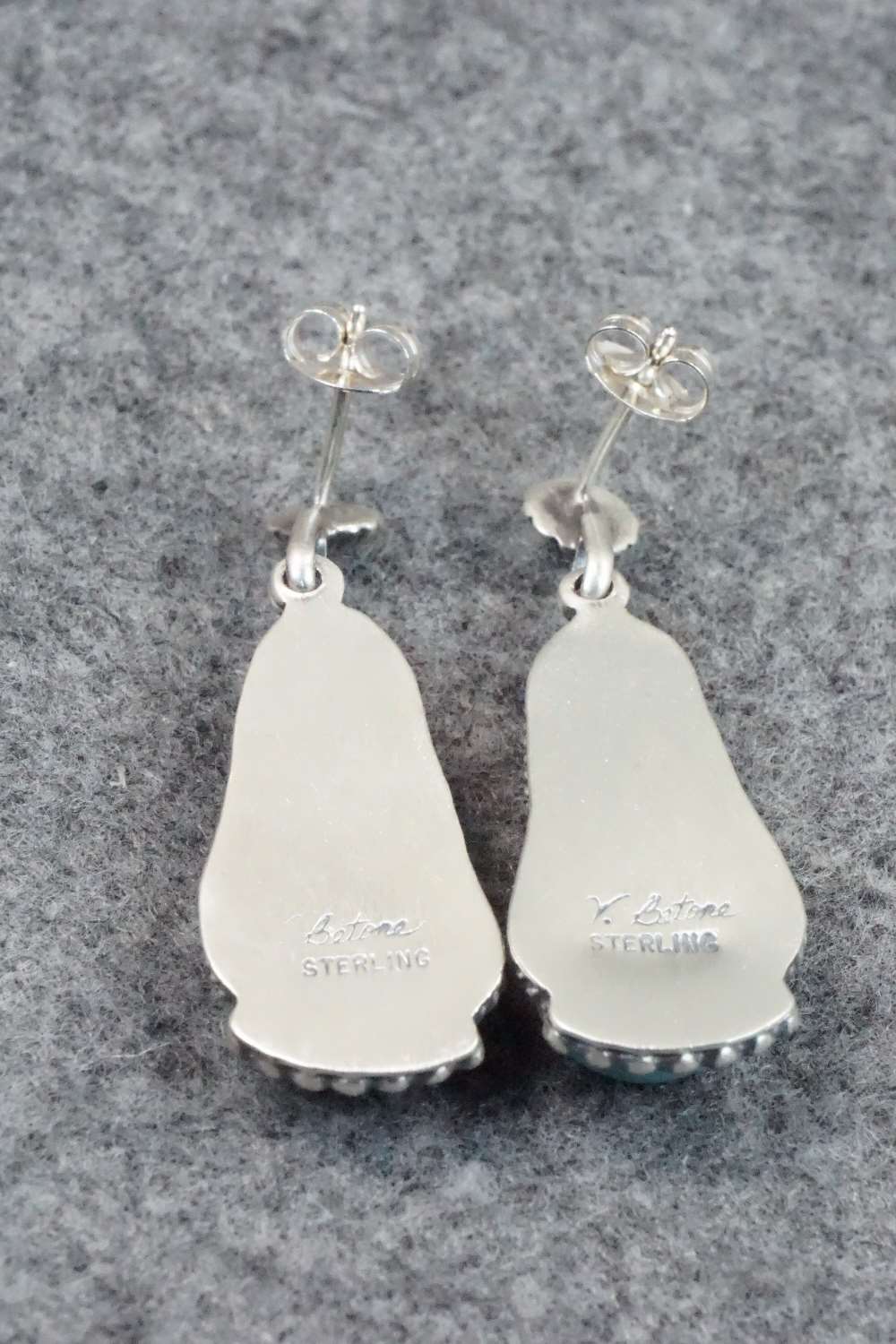 Turquoise & Sterling Silver Earrings - Verley Betone