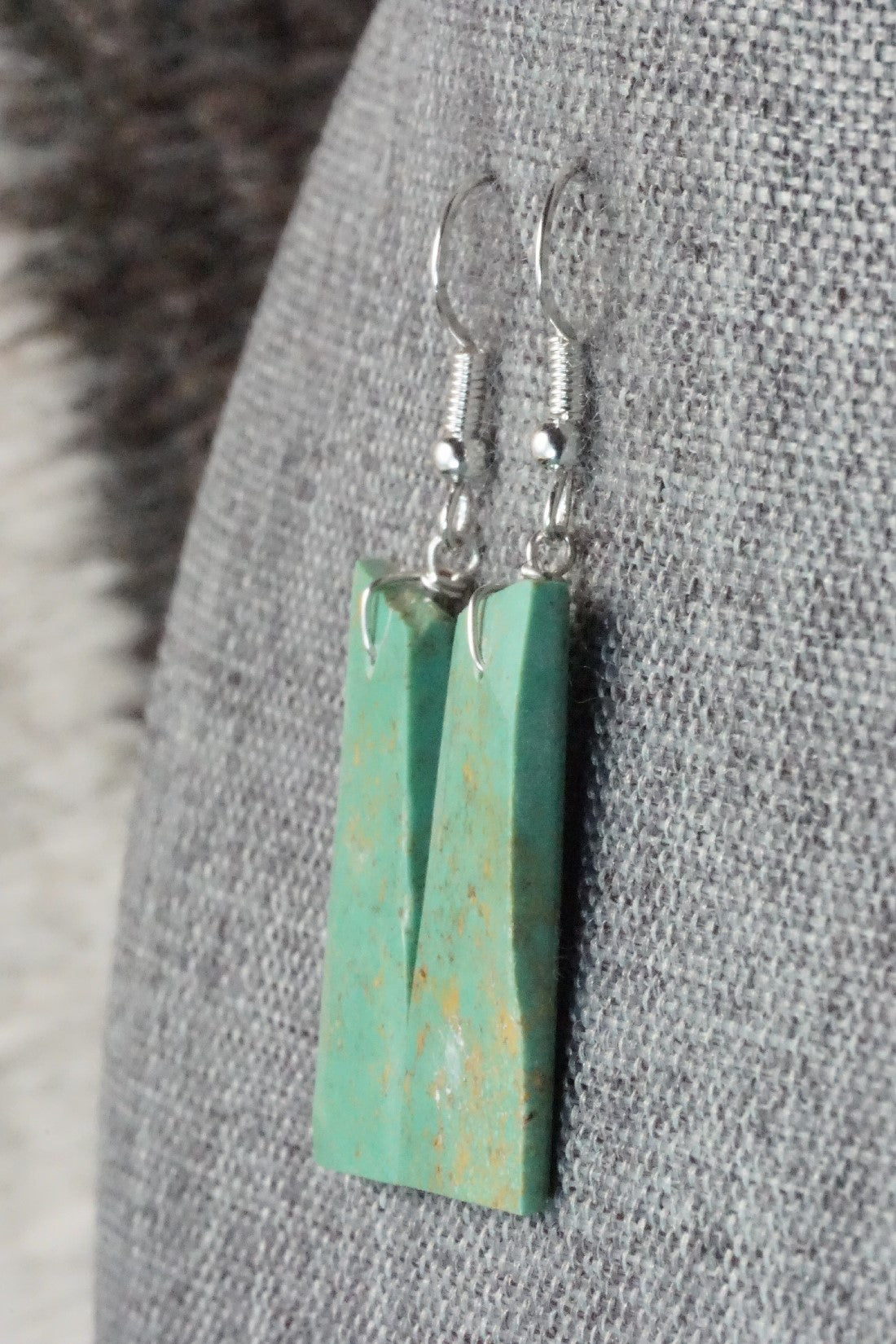 Turquoise & Sterling Silver Earrings - Tammy Nolcot