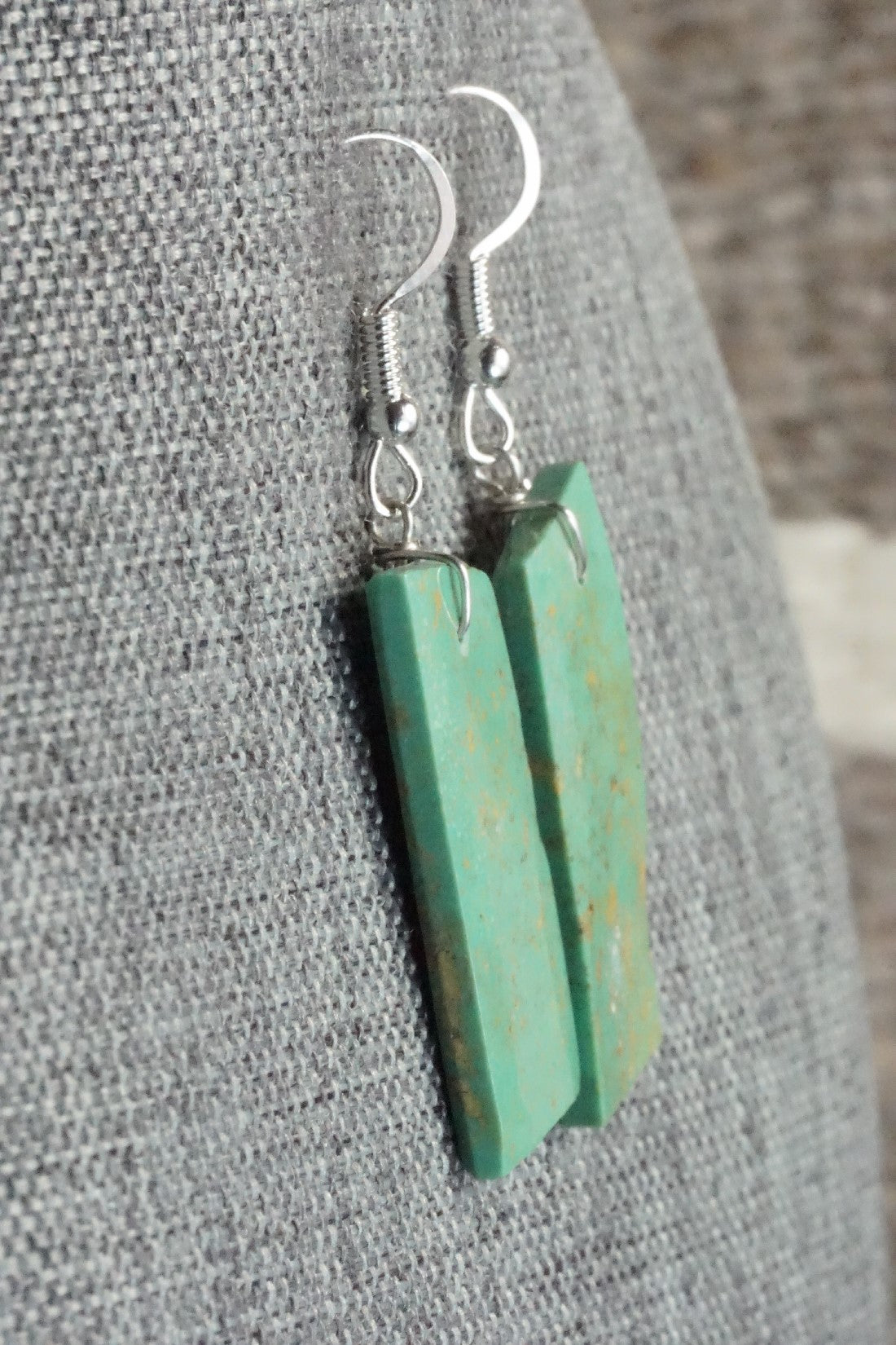 Turquoise & Sterling Silver Earrings - Tammy Nolcot