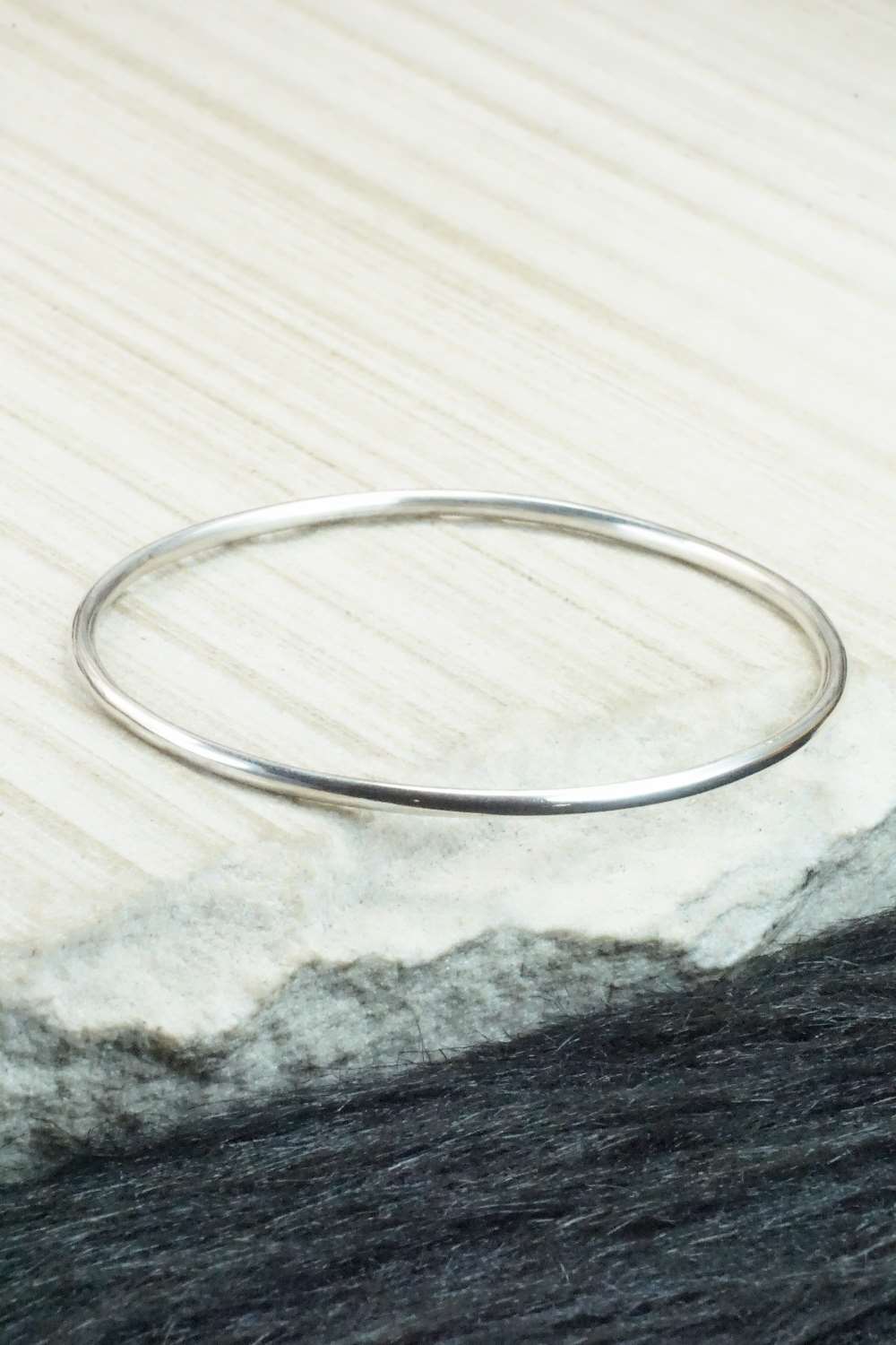 Sterling Silver Bangle Bracelet - Benny Tahe