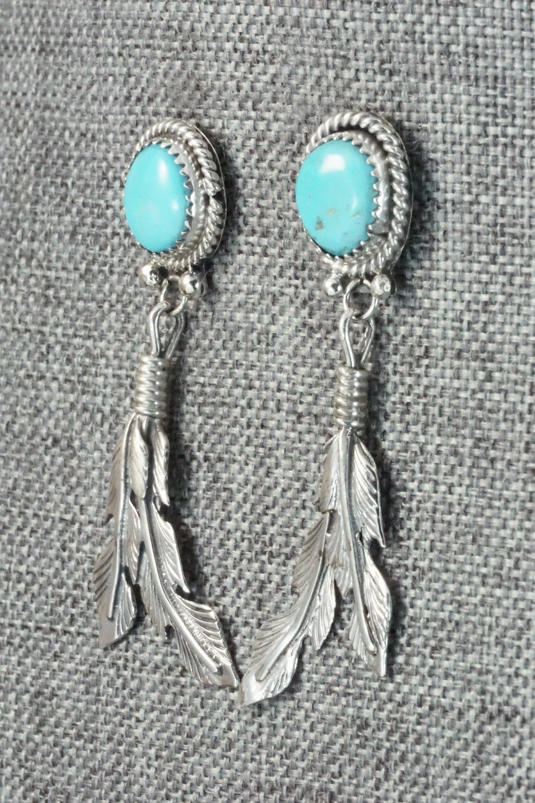 Turquoise and Sterling Silver Earrings - Annie Spencer