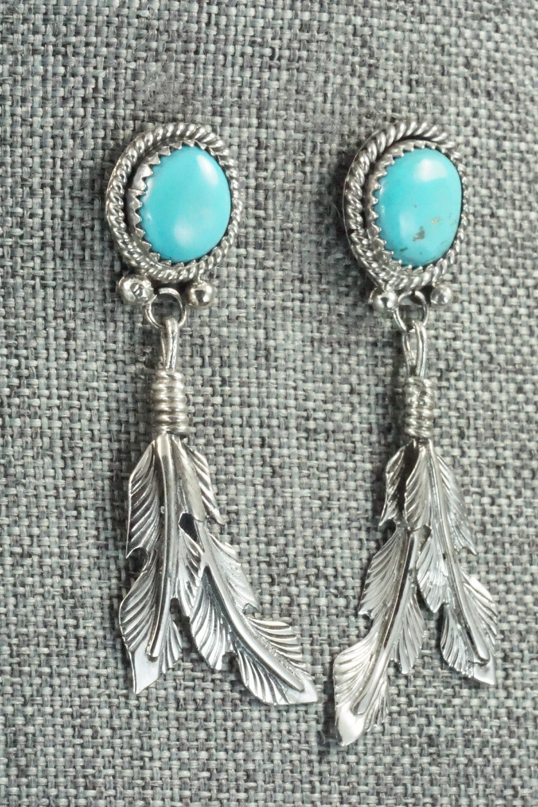 Turquoise and Sterling Silver Earrings - Annie Spencer