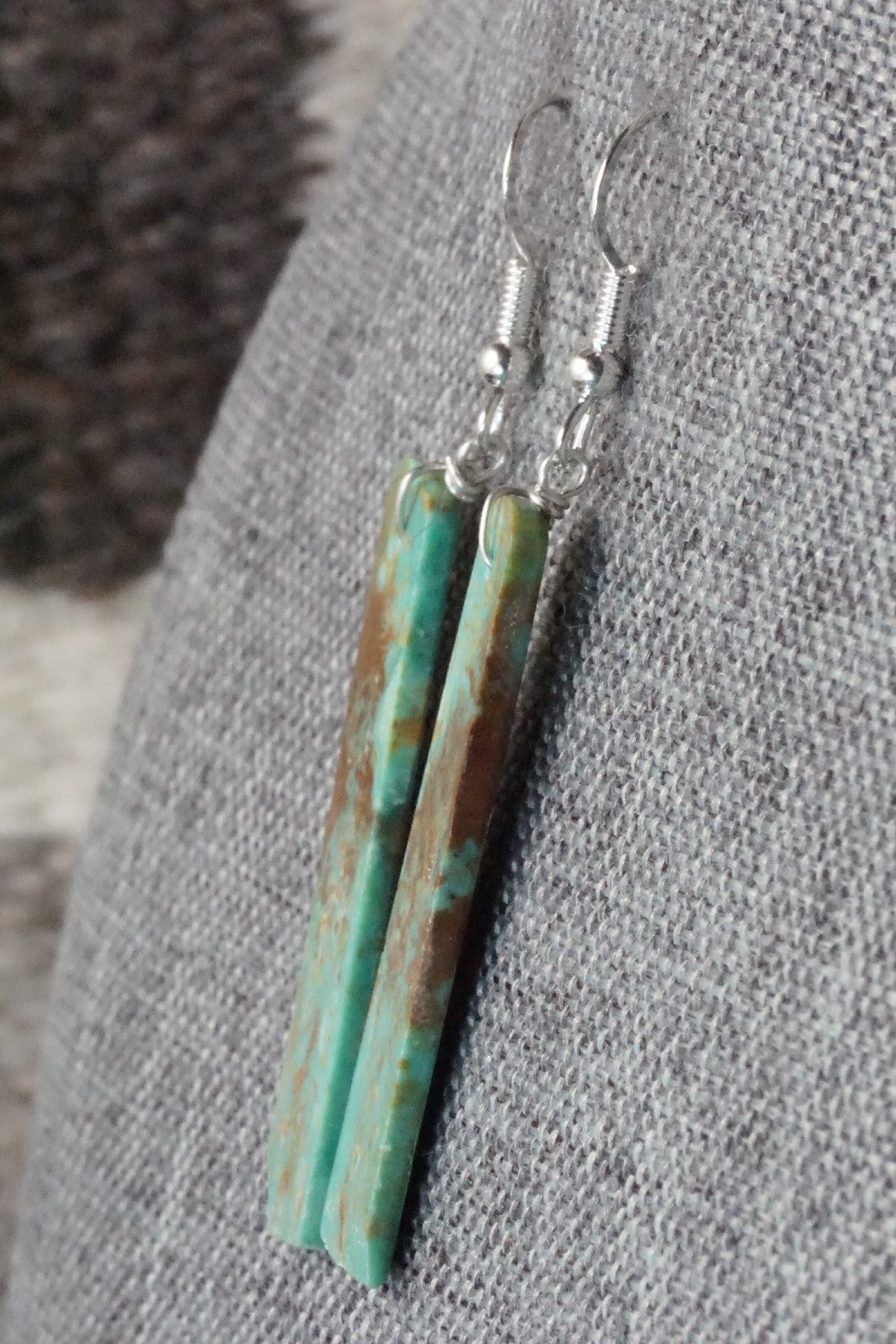 Turquoise & Sterling Silver Earrings - Tammy Nolcot