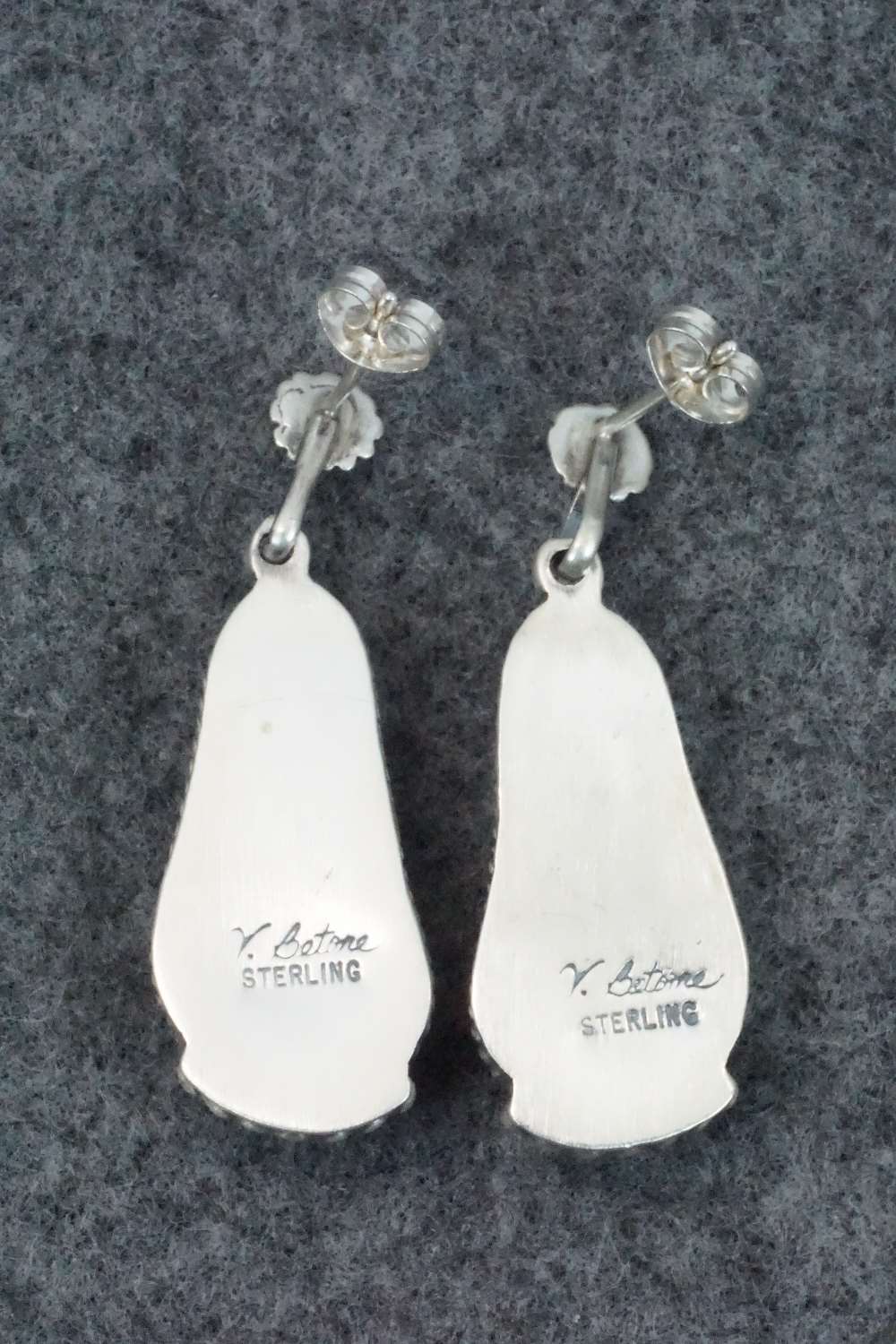 Turquoise & Sterling Silver Earrings - Verley Betone