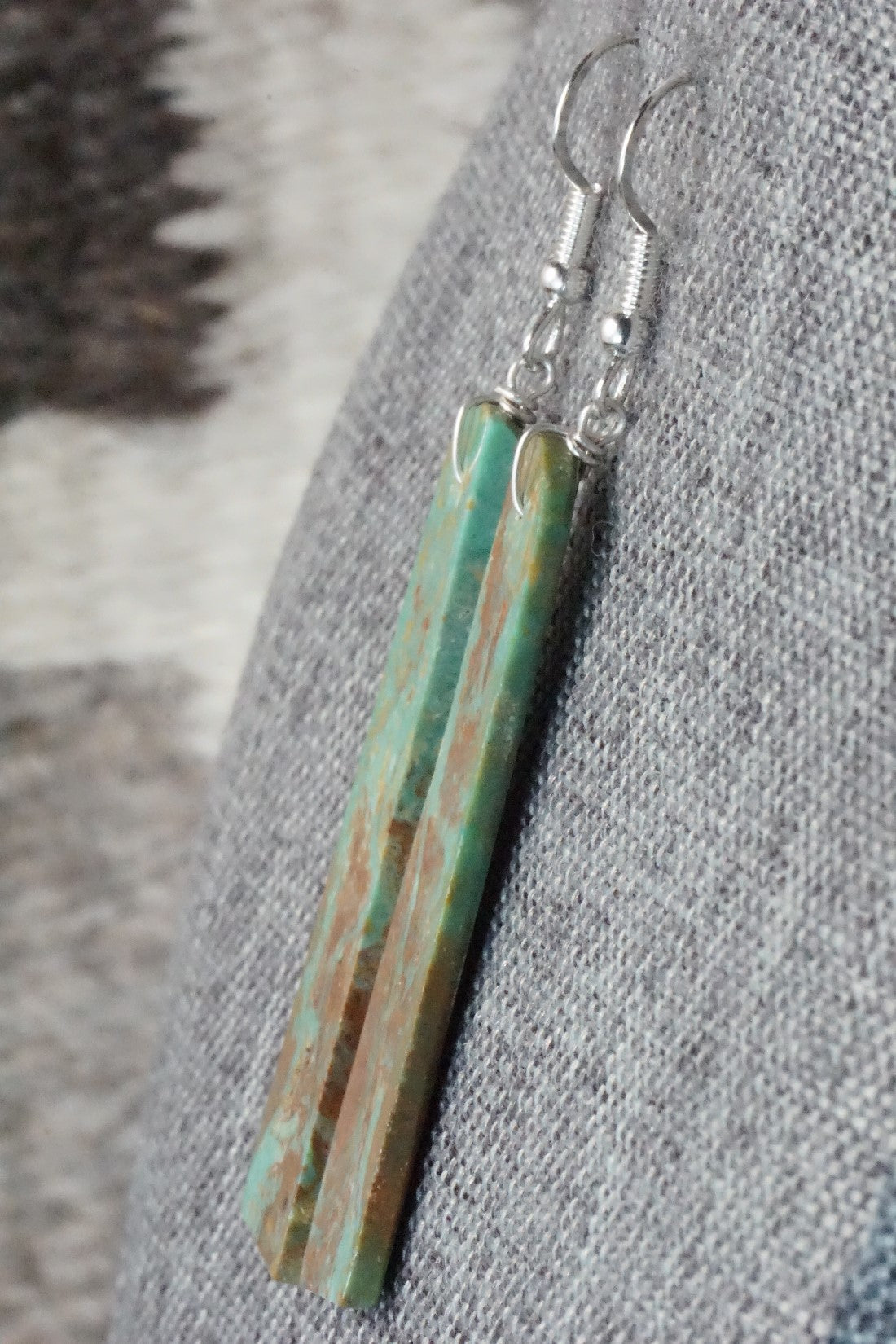 Turquoise & Sterling Silver Earrings - Tammy Nolcot