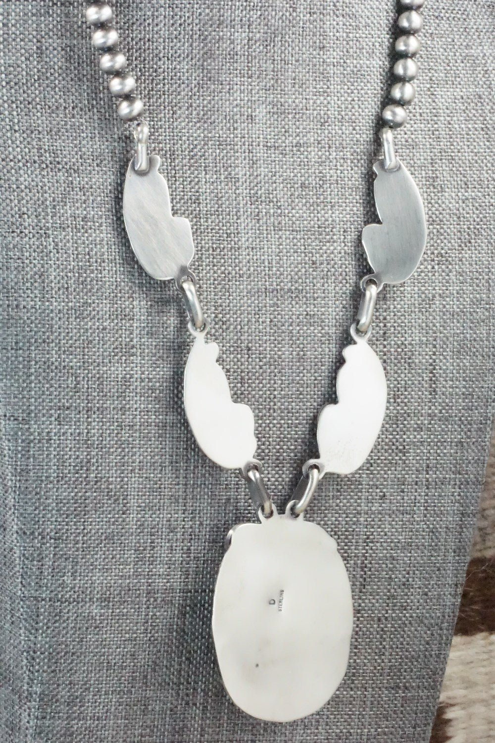 Turquoise & Sterling Silver Necklace - Davey Morgan