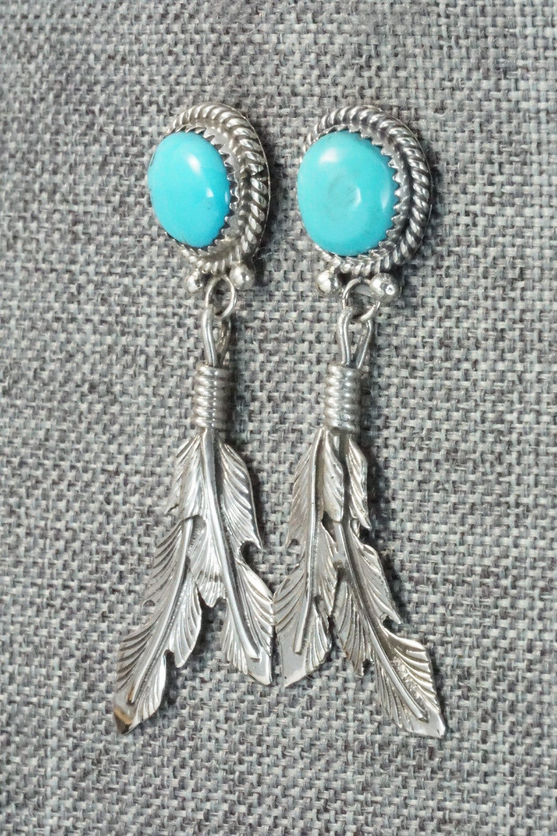 Turquoise and Sterling Silver Earrings - Annie Spencer