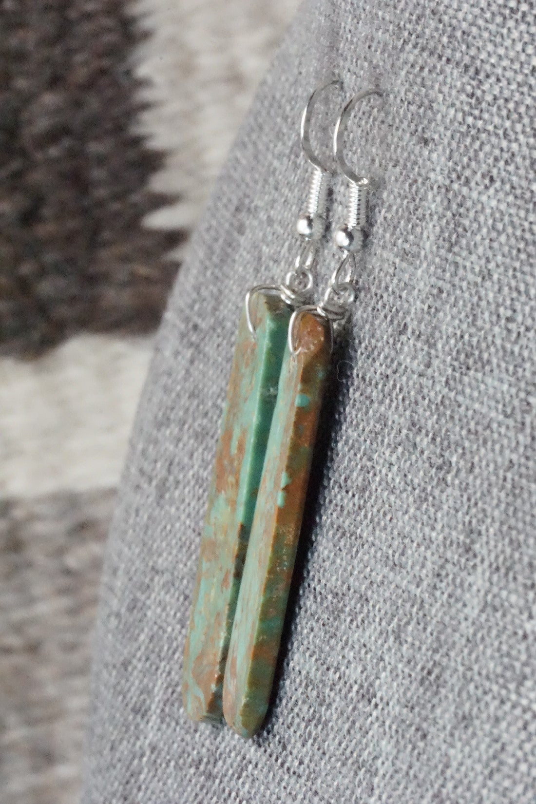 Turquoise & Sterling Silver Earrings - Tammy Nolcot