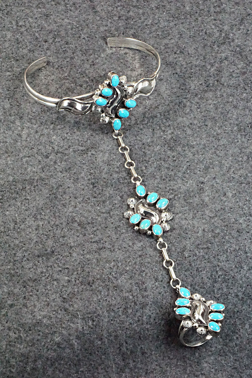 Turquoise Bracelet and Ring - Annie Spencer - Size 7.5