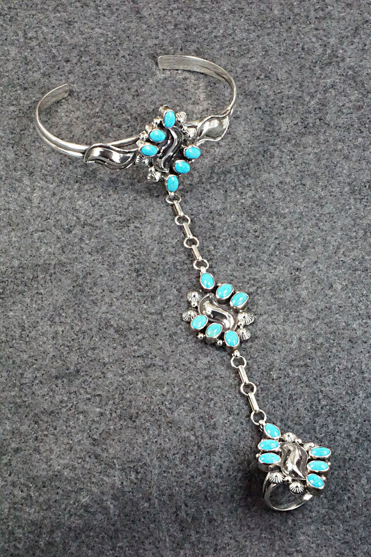 Turquoise Bracelet and Ring - Annie Spencer - Size 7.5