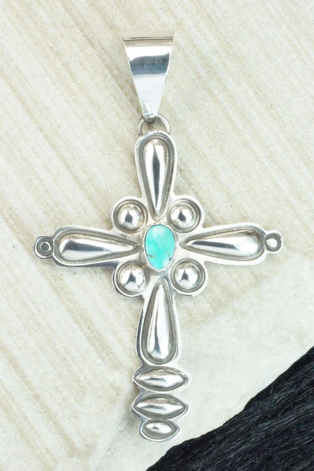 Turquoise & Sterling Silver Pendant - Alex Sanchez