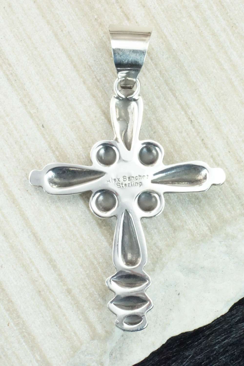 Turquoise & Sterling Silver Pendant - Alex Sanchez