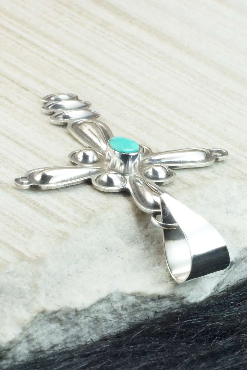 Turquoise & Sterling Silver Pendant - Alex Sanchez