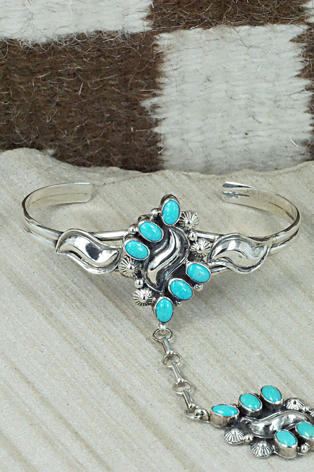 Turquoise Bracelet and Ring - Annie Spencer - Size 7.5