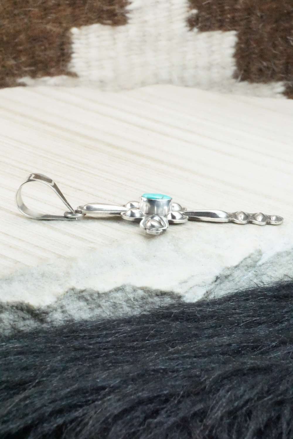 Turquoise & Sterling Silver Pendant - Alex Sanchez
