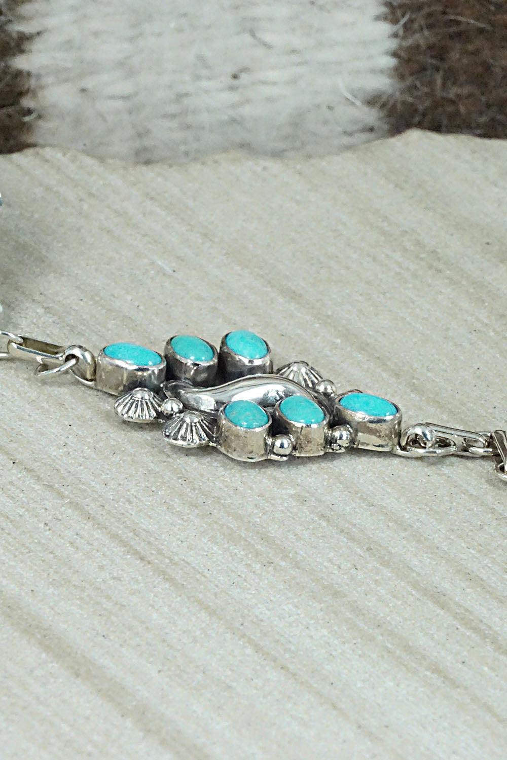 Turquoise Bracelet and Ring - Annie Spencer - Size 7.5
