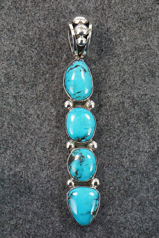 Turquoise & Sterling Silver Pendant - Rick Martinez