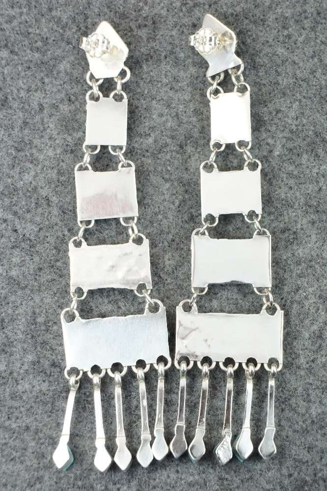 Turquoise & Sterling Silver Earrings - Priscilla Chavez