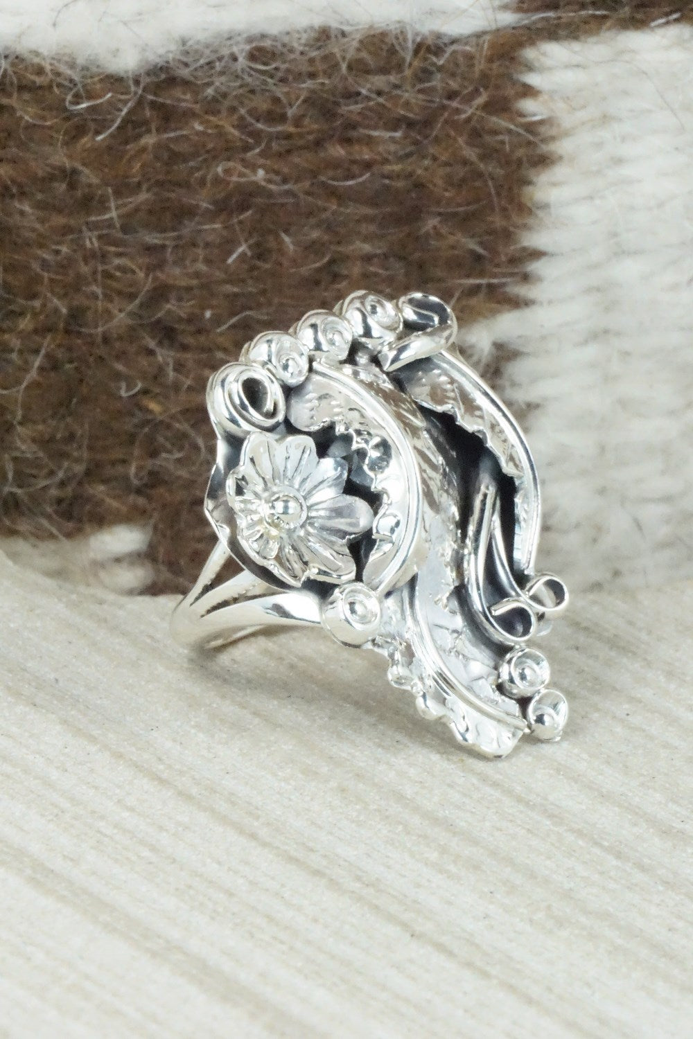 Sterling Silver Ring - Harry Yazzie - Size 7