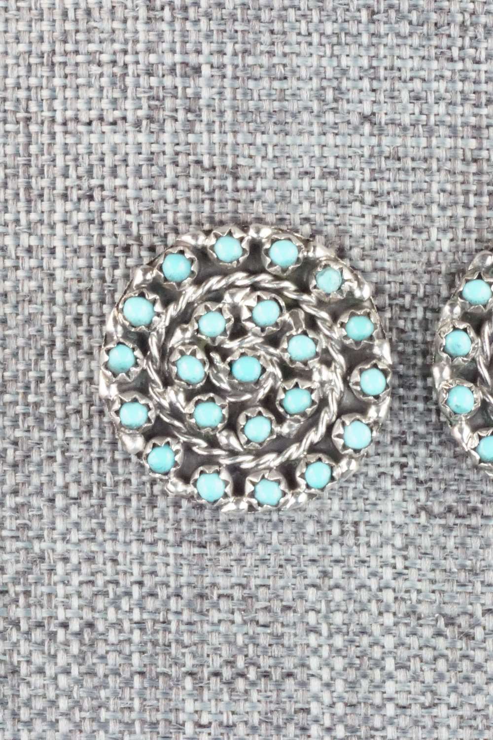 Turquoise & Sterling Silver Earrings - Randy Hooee