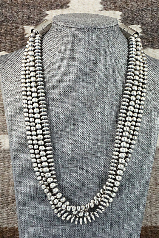 Sterling Silver Navajo Pearl Necklace - Jan Mariano