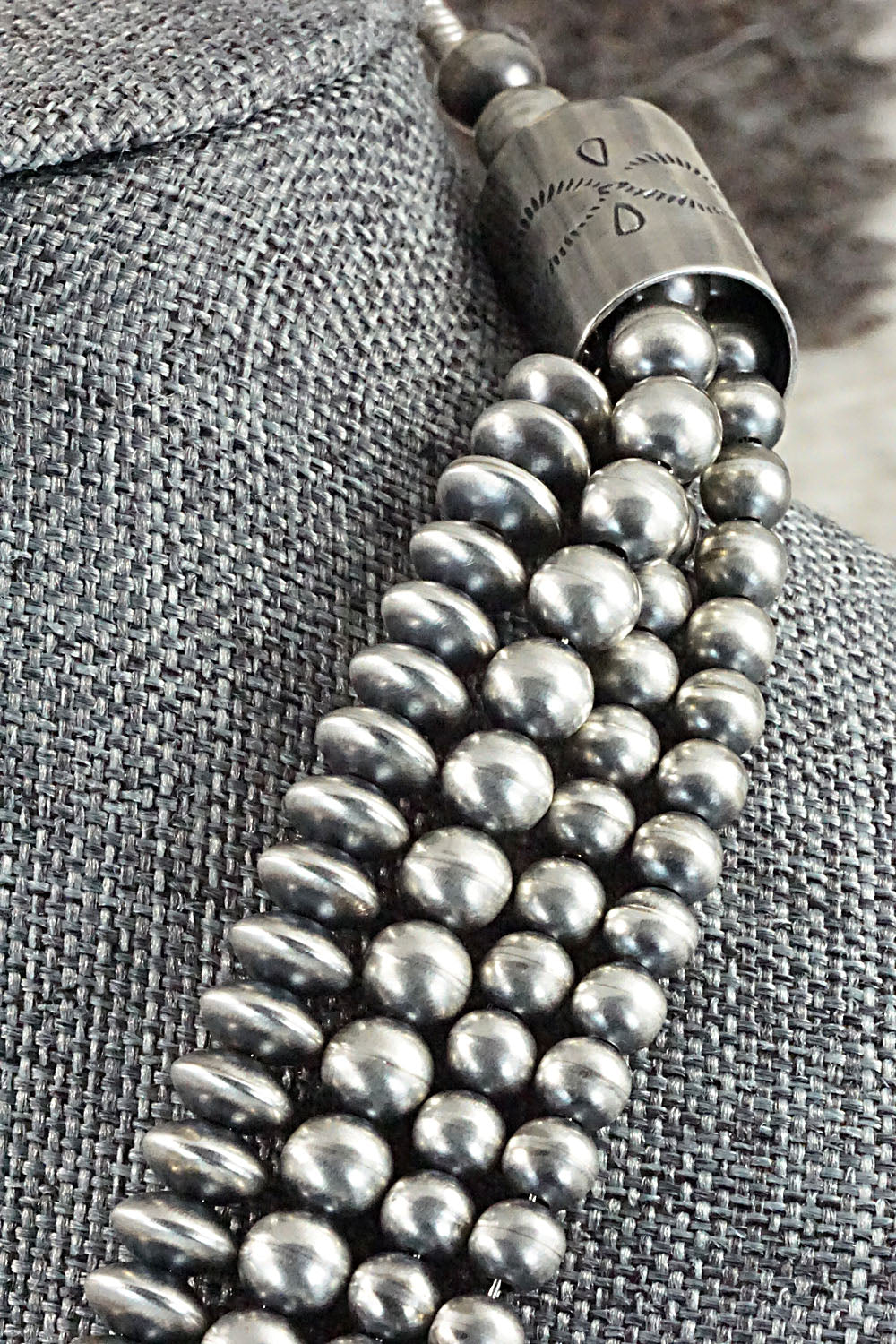 Sterling Silver Navajo Pearl Necklace - Jan Mariano