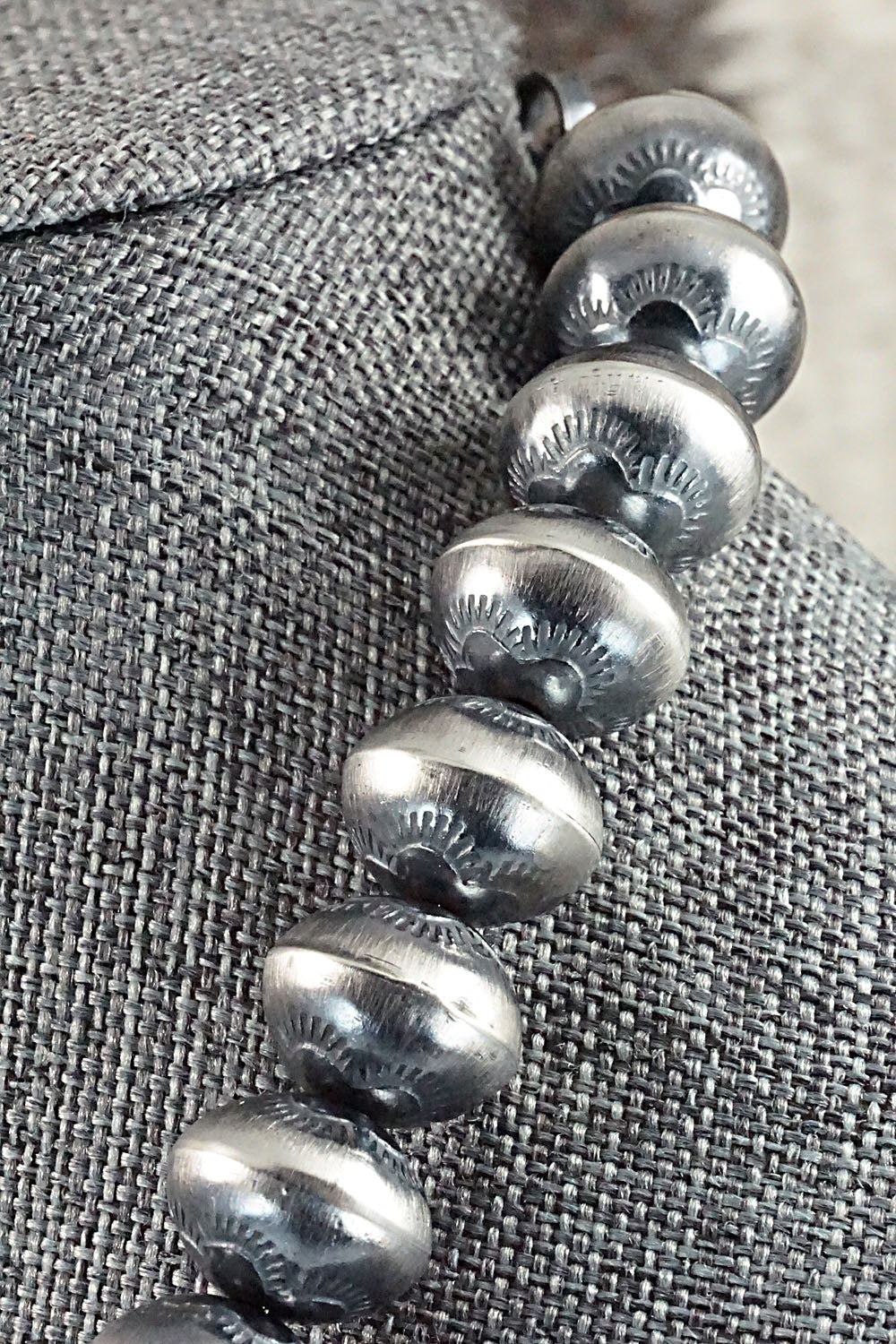 Sterling Silver Navajo Pearl Necklace - Jan Mariano